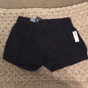 Navy drawstring shorts